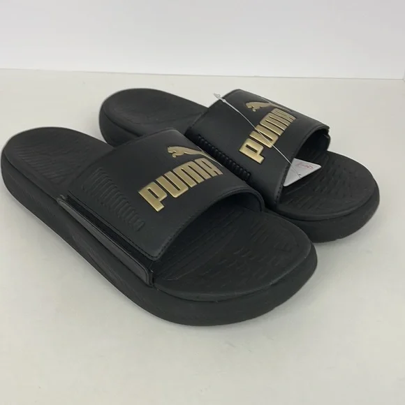 Puma | Shoes | New Mens Softride Puma Black Slides Size 1  display picture 3